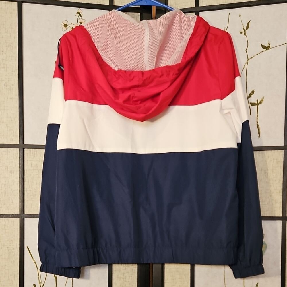 Ambiance Red and White Ski Snow Jacket Water-Resistant Design - Picture 3 of 4